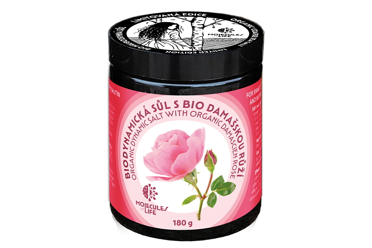 Biodynamická soľ s Damašskou ružou