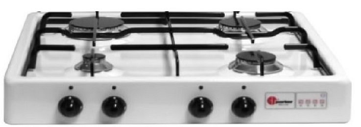 Plynový vařič TGO se 4 hořáky s bezpečnostní pojistkou