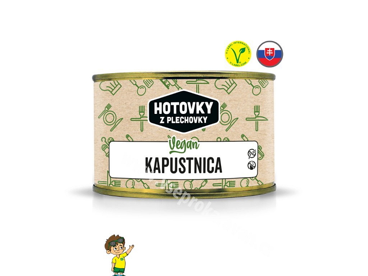 Veganská zelňačka v plechovce