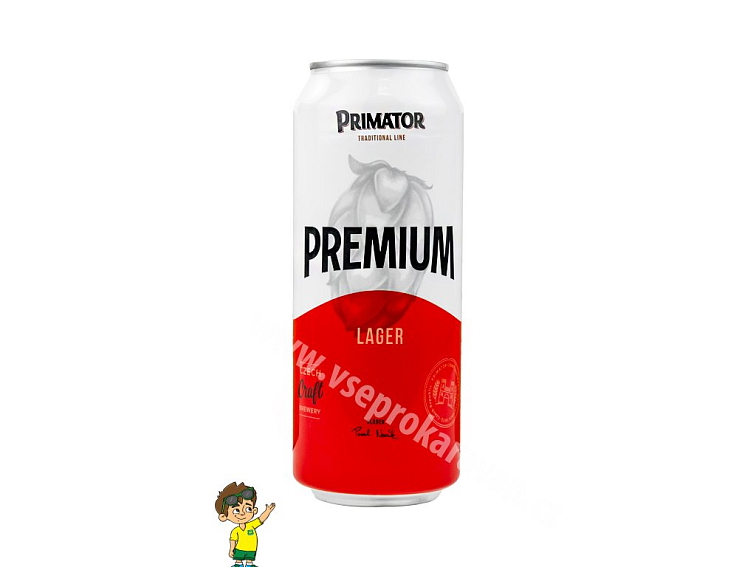 Alkoholická sada nápojů Primátor, 2x Premium světlý ležák a Tchyně India Pale Lager, 1x 11 Světlý ležák