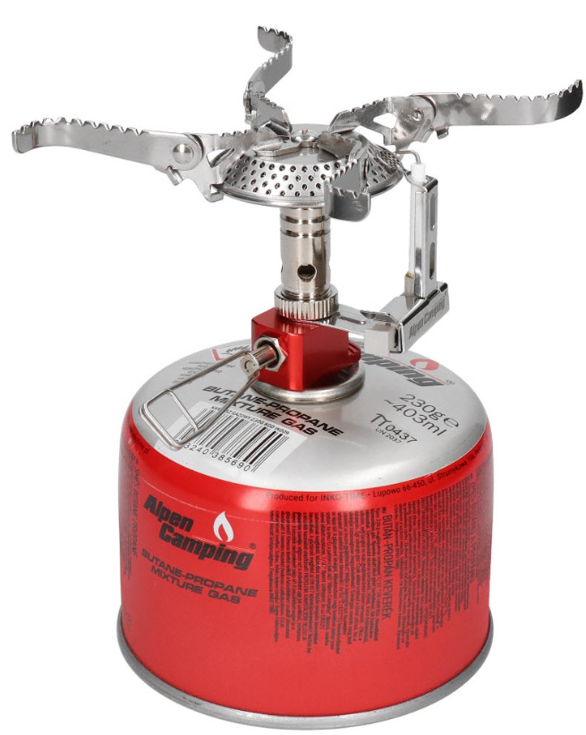 Plynový vařič Alpen Camping RYSY s piezo zapalováním
