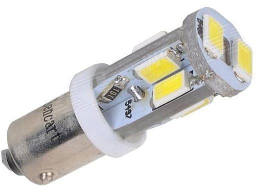 LED žárovka Ba9S 12V/4W bílá, 10xSMD5630