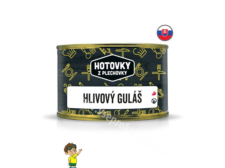 Hlívový guláš v plechovce