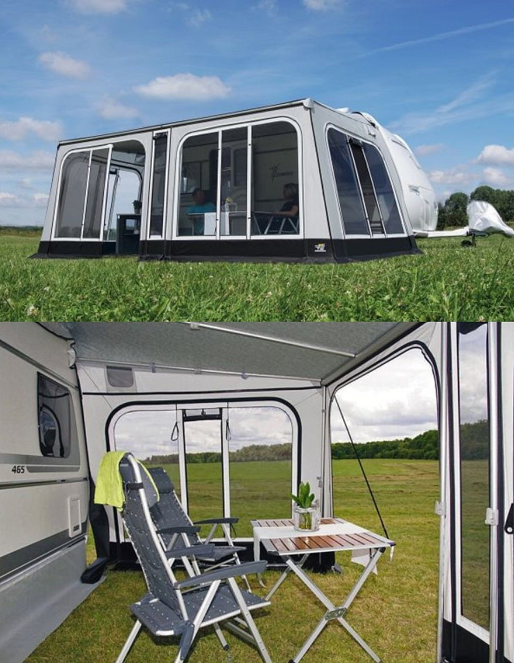 Základní pár bočních stěn pro markýzu WIGO Rolli Plus Modul