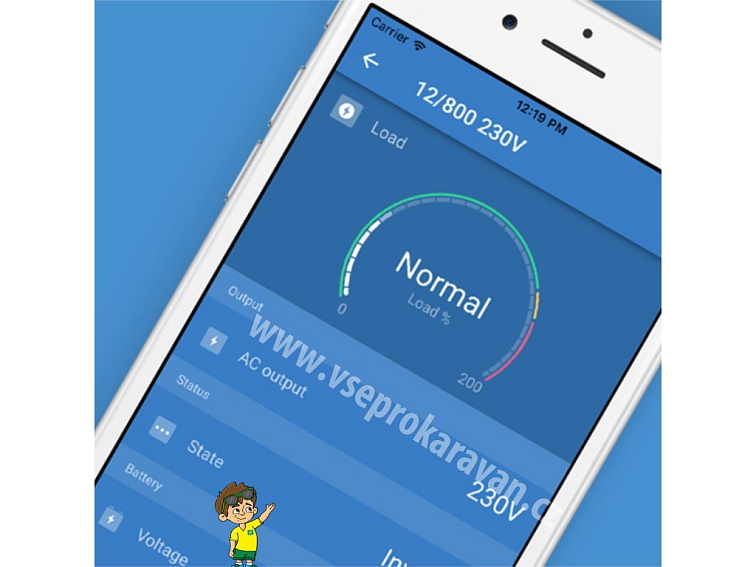 Měnič napětí SINUS Victron Energy Phoenix VE.Direct 250VA 24V