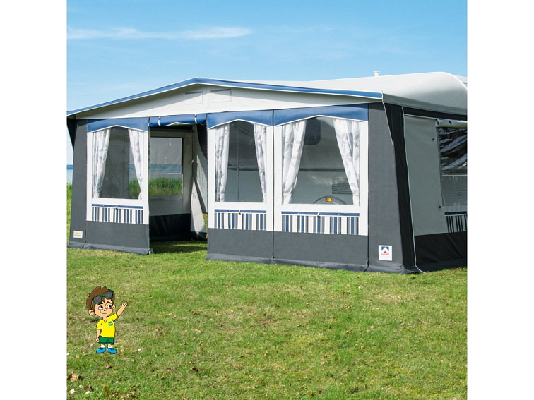 Předstan Rhön DC na bok karavanu