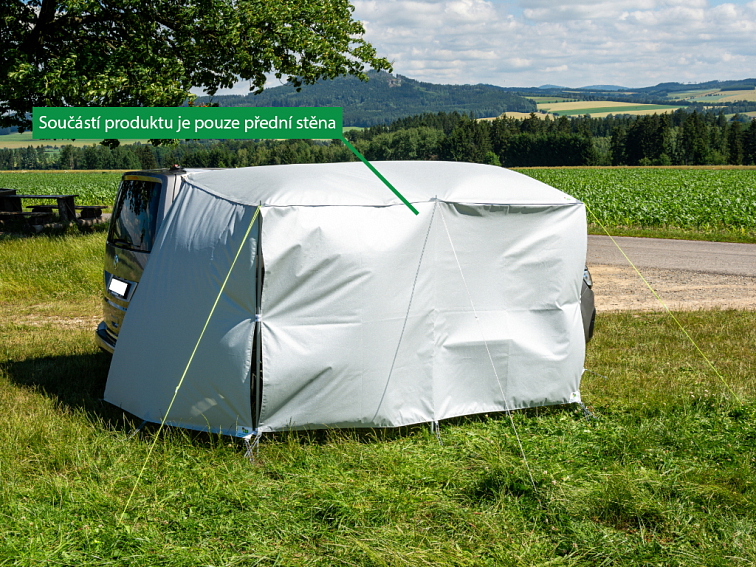 Přední stěna pro lehký předstan