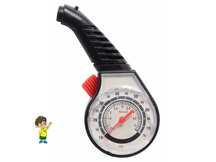 Měřič tlaku v pneumatikách 5 bar, Compass