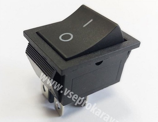 Vypínač kolébkový KCD4, ON-OFF 2po.250V/16A