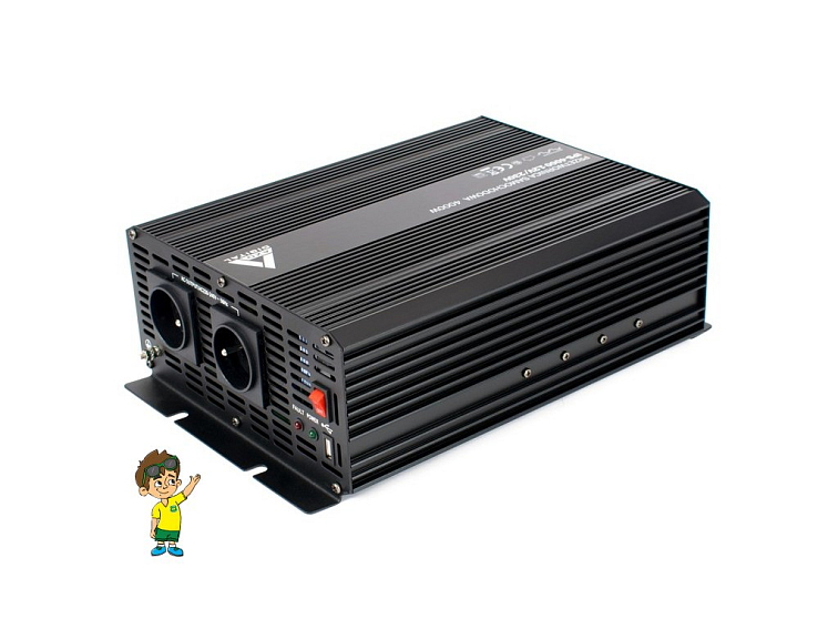 Měnič napětí do auta 12 VDC / 230 VAC IPS-4000 4000W