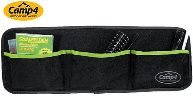 Organizér Utensilo Tessa 3 - se 3 kapsami, černá/limetka, 60 x 20 cm