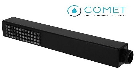 Sprchová hlavice Comet Valeria s tryskami proti vodnímu kameni, barva matná černá