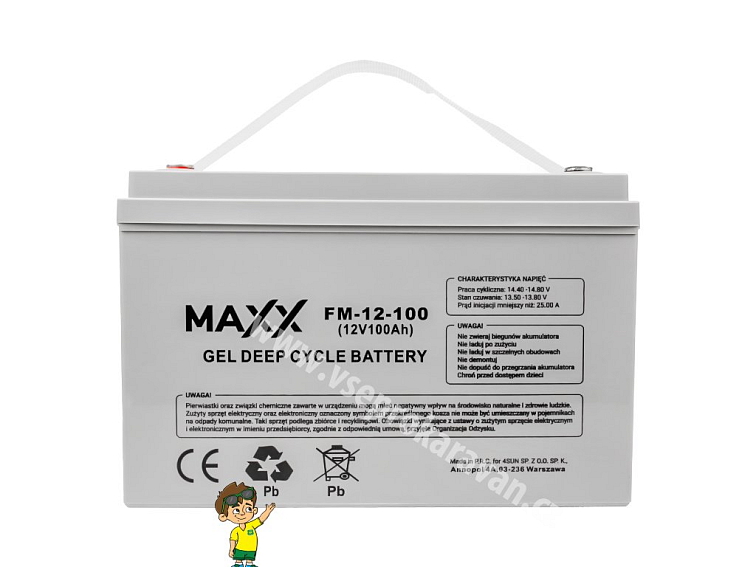 Gelová baterie 12-FM-100 100Ah 12V