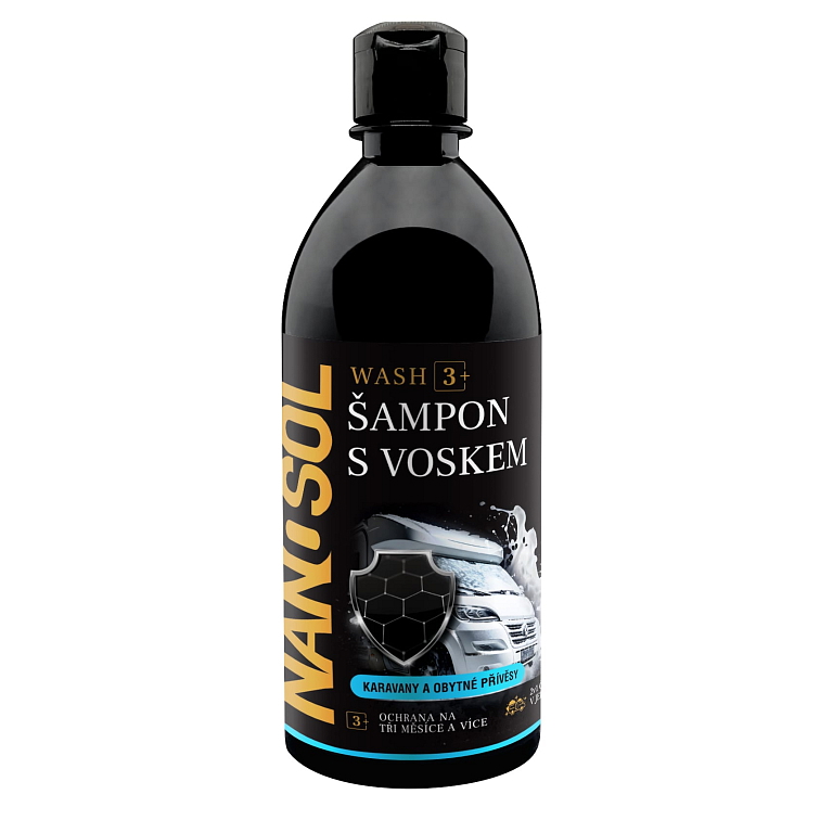 Šampon s voskem WASH3+ na karavany a obytné přívěsy, Nanosol