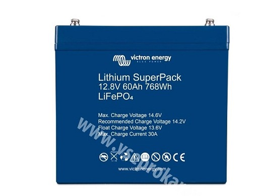 Victron Energy LiFePO baterie 12,8V/60Ah Lithium SuperPack