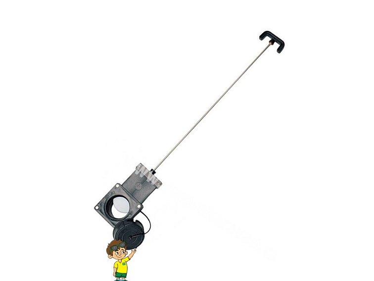 Manuální uzávěr odpadní nádoby - obytná vozidla