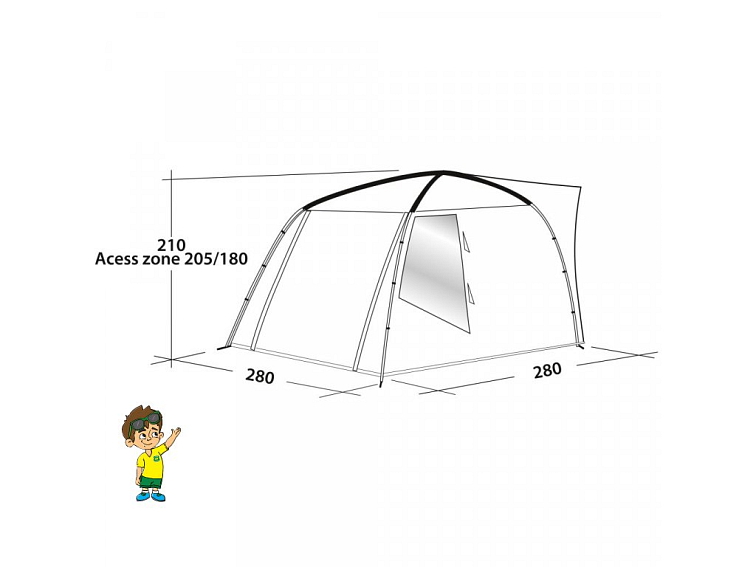 Předstan Easy Camp Fairfields pro dodávky