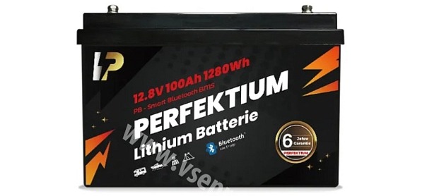 Lithiová baterie Perfektium LiFePO4 12.8V PRO 100Ah