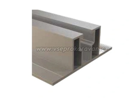 Hliníkový profil trapézový H25 66x24,5 mm - 4,3 m