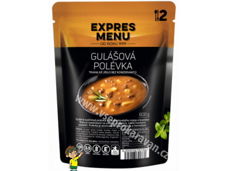 Gulášová polévka (2 porce 600g)
