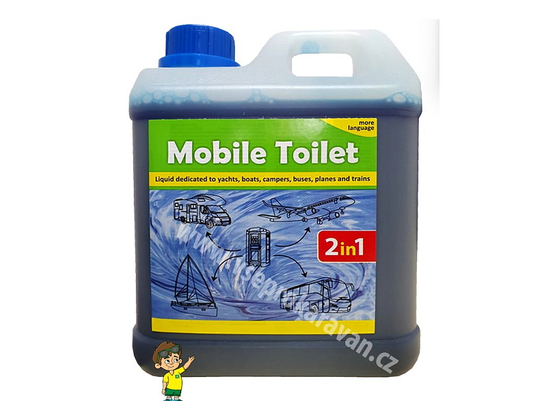 AgaChem Chemie pro mobilní a suché toalety 2v1-2l