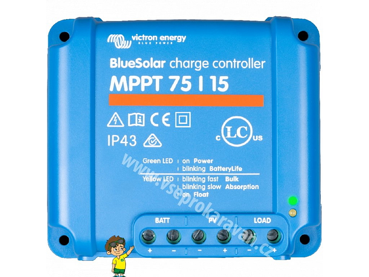 MPPT solární regulátor Victron Energy BlueSolar 75/15