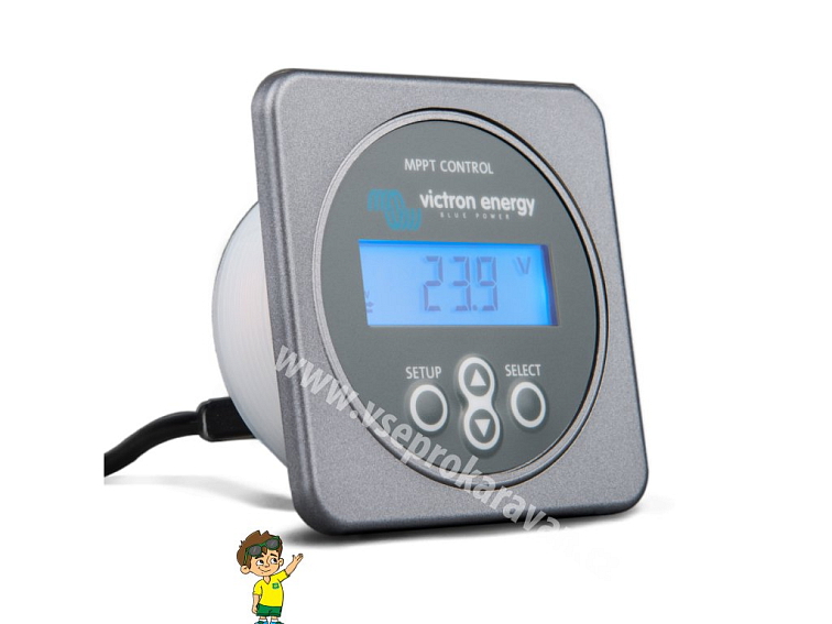 Displej MPPT regulátorů Victron Energy