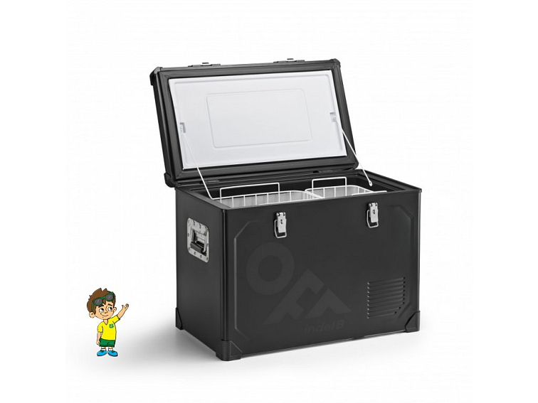 Autochladnička TB46 STEEL OFF, 12/24V, 45L, Indel B