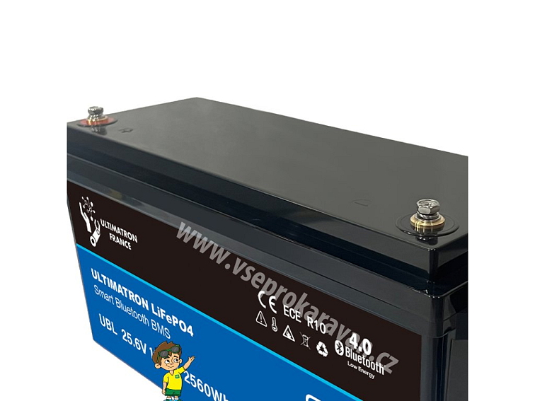 LiFePO4 akumulátor ULTIMATRON UBL-24-100 24V / 100 Ah +P