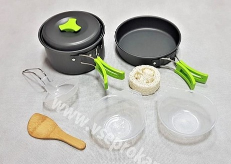 9-dílná kempingová sada nádobí