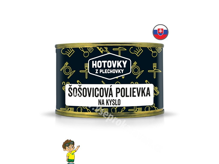 Čočková polévka na kyselo v plechovce