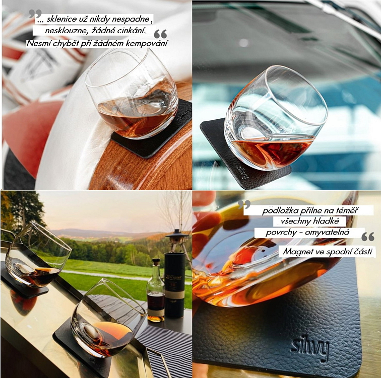 Silwy magnetická sada sklenic na Whisky 250 ml