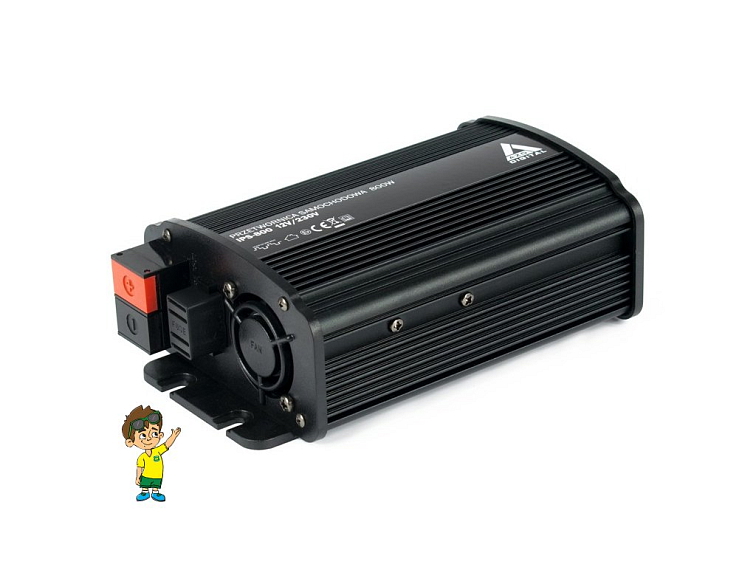 Měnič napětí do auta 12 VDC / 230 VAC IPS-800U 800W