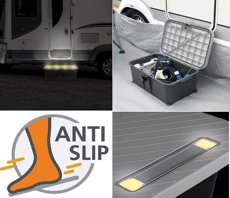 Schůdek Boxstep s úložným prostorem a osvětlením