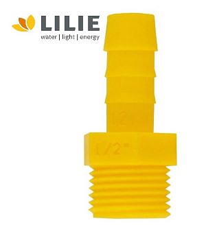 Přímá šroubovací koncovka 3/8" LILIE WeißGELB