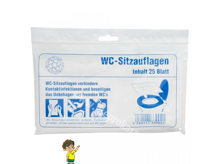 Papírový potah WC sedátko