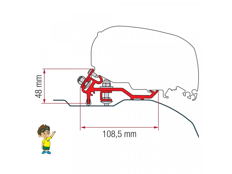 Adaptér F80 S pro Fiat Ducato H2