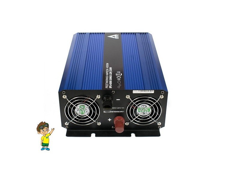 Měnič napětí 12 VDC / 230 VAC SINUS IPS-4000S 4000W