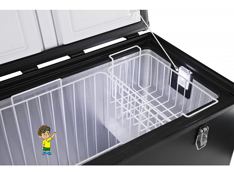 Autochladnička TB60 STEEL OFF, 12/24V, 60L, Indel B