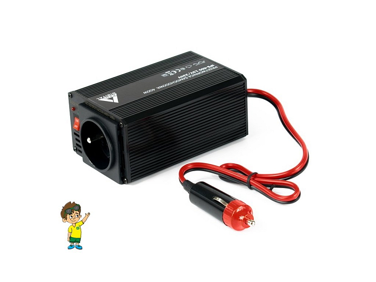 Měnič napětí do auta 12 VDC / 230 VAC IPS-400 400W