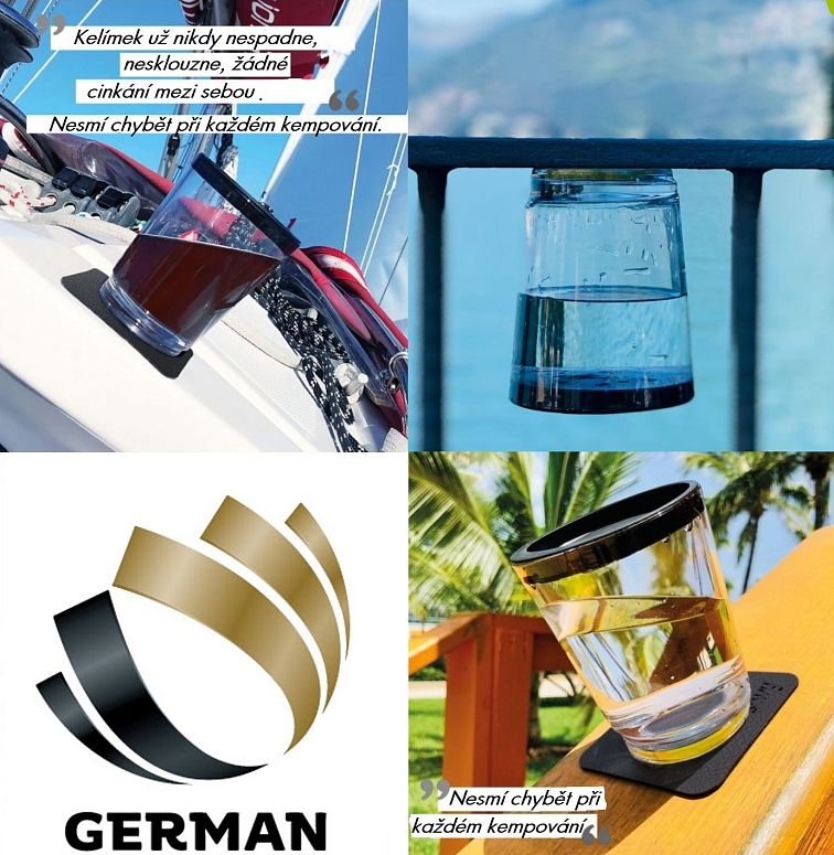 Silwy magnetický nápojový kelímek 250 ml, sada 6 ks