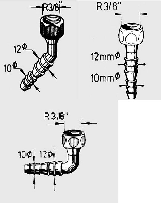 Mosazný hadičník Reich
