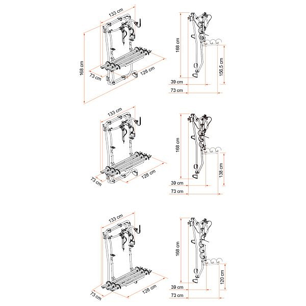 Nosič kol na dodávková vozidla, VW Crafter/Man