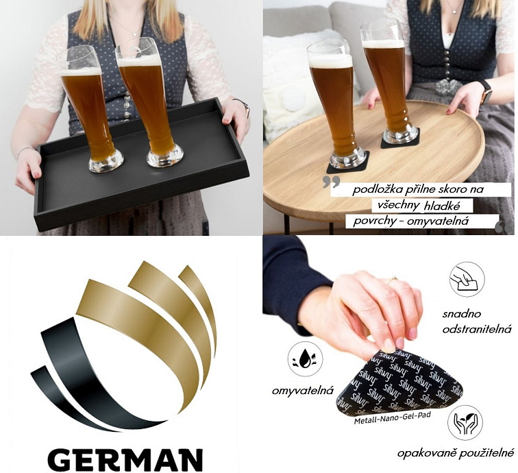 Silwy magnetická sklenice na pšeničné pivo 500 ml