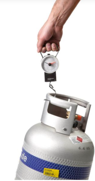 Pružinová váha na plynovou láhev Brunner