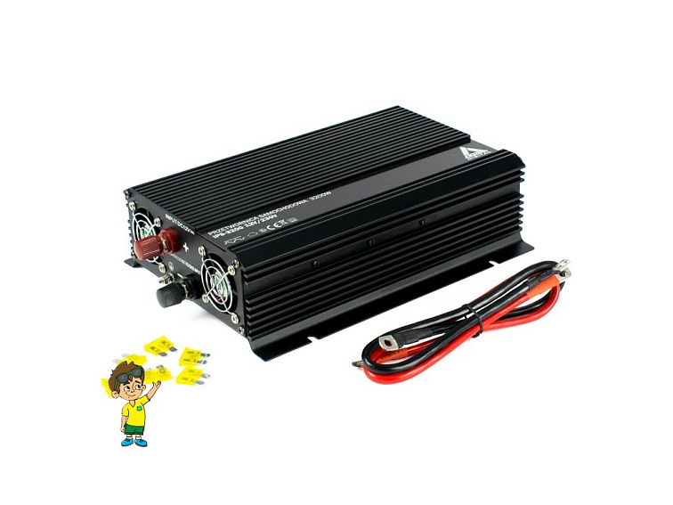 Měnič napětí do auta 12 VDC / 230 VAC IPS-3200 3200W