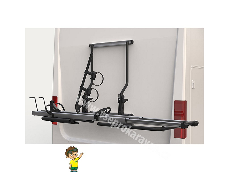 Nájezdový nosič kol na zadní stěnu - Manuální