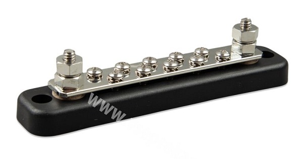 DC přípojnice Victron Energy 150A - 2 terminály 10 šroubků vč. krytu