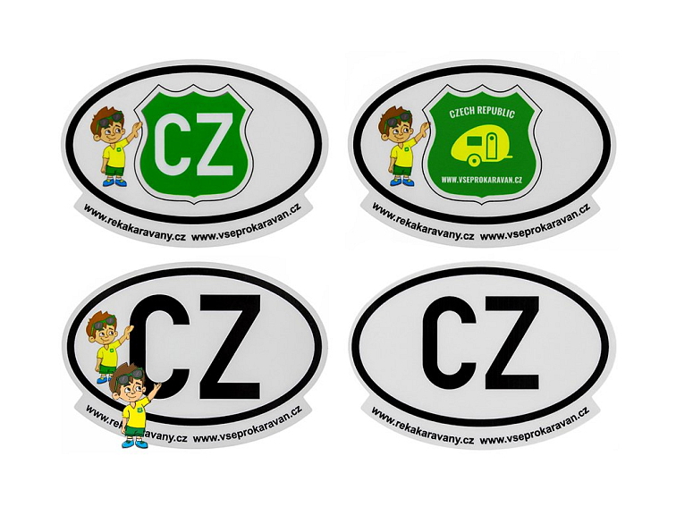 Reflexní samolepka Všeprokaravan CZ