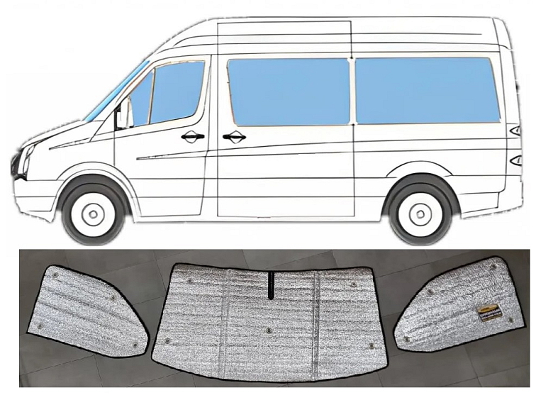 Sluneční clony Toyota Hiace - 2003